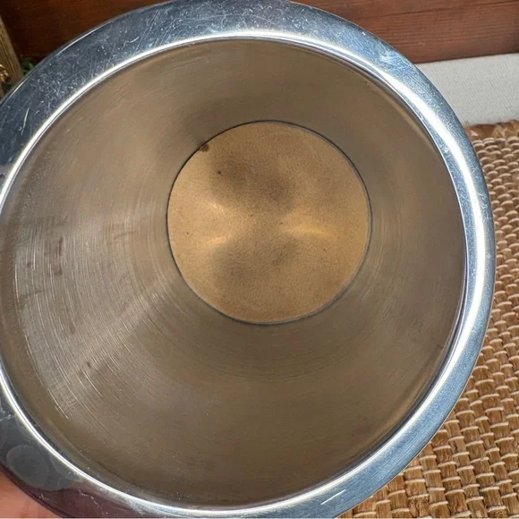 Vintage 2002 Nambe Tilt Wine Chiller 6243 Silver Alloy 7" x 4.5" - Picture 7 of 10